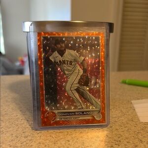 2022 Donovan Solano Orange Bubbles /299